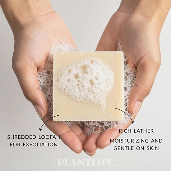 Plantlife Loofah Love Spearmint Aromatherapy Herbal Soap