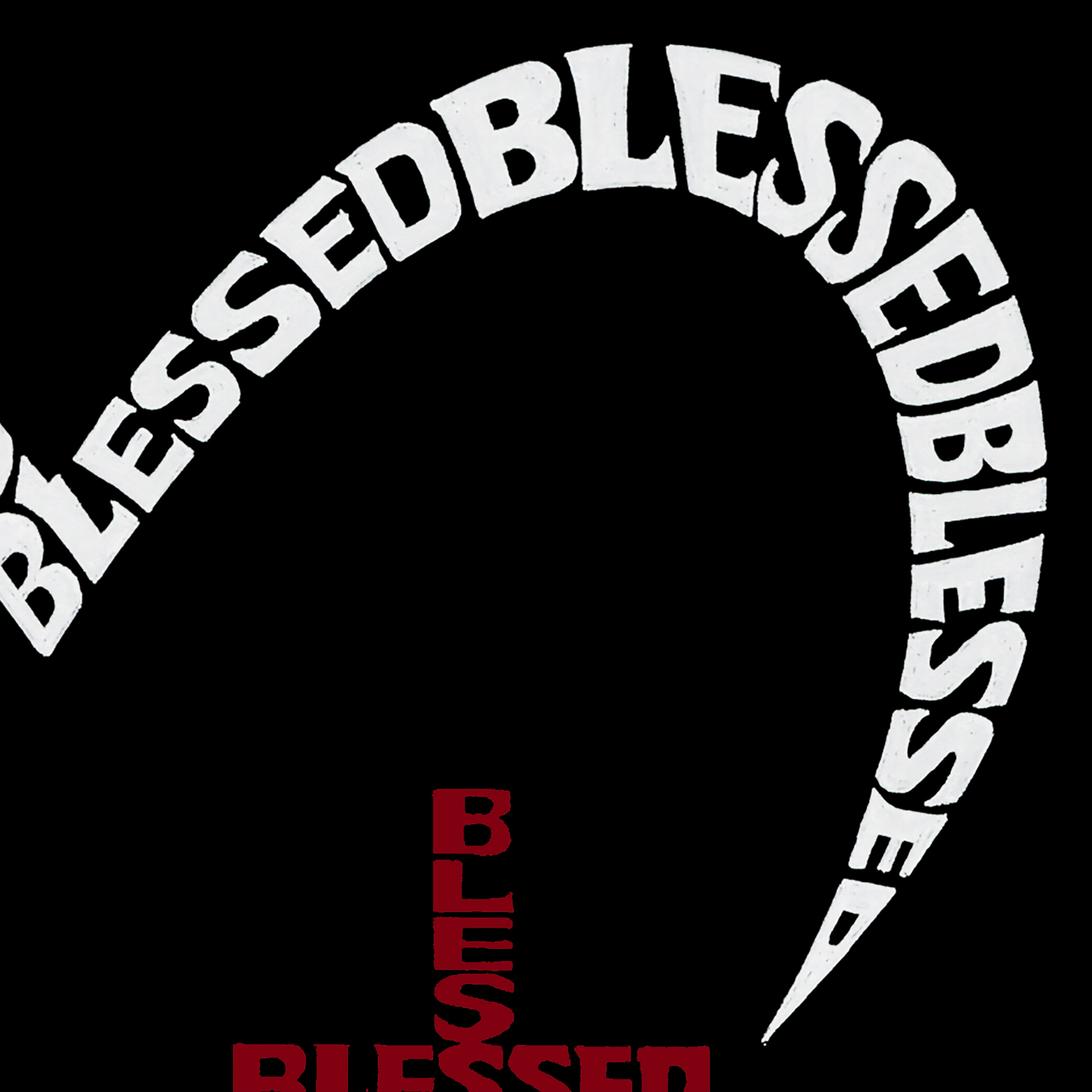 LOS ANGELES POP Art Men's Cotton-Poly Word T-Shirt - Blessed Heart