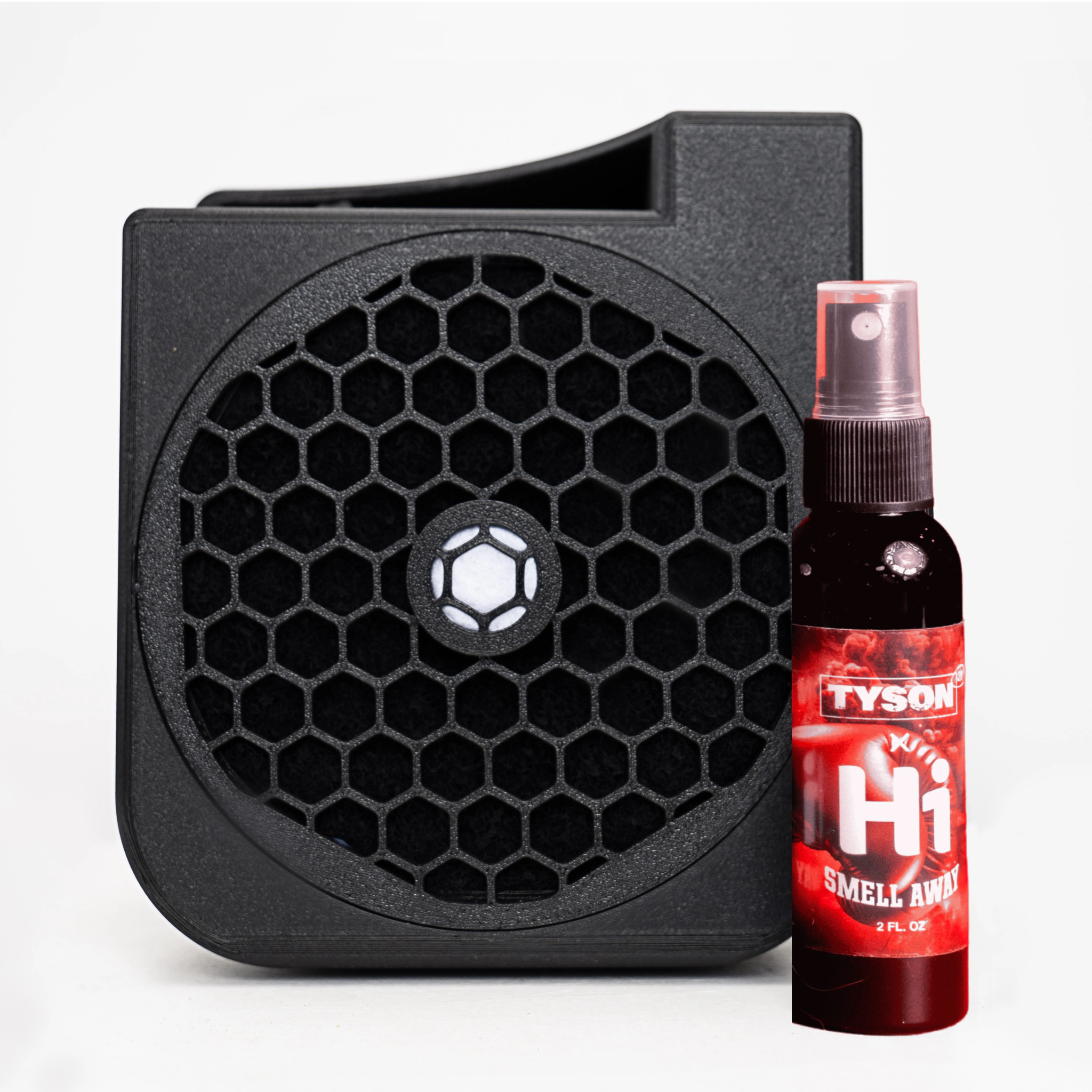 Mike Tyson 2.0 HotBox Portable Air Purifier, HEPA and Activated Carbon, Black