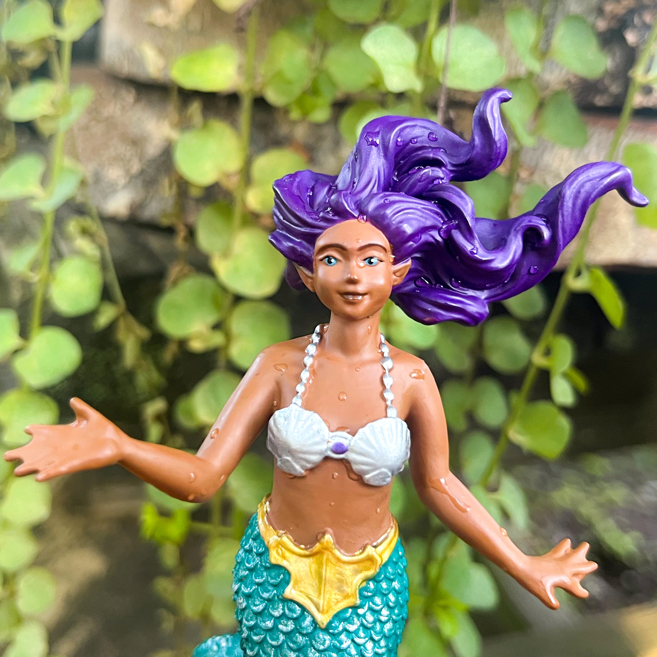 Safari Ltd. - Purple-Haired Mermaid Kids Toy Figure