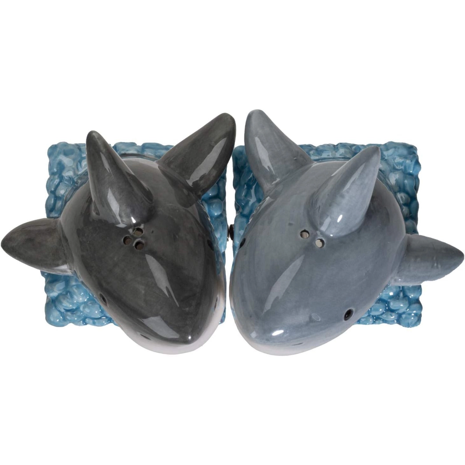 Pacific Giftware Shark Jaws King of the Ocean Ceramic Salt and Pepper Shakers Set