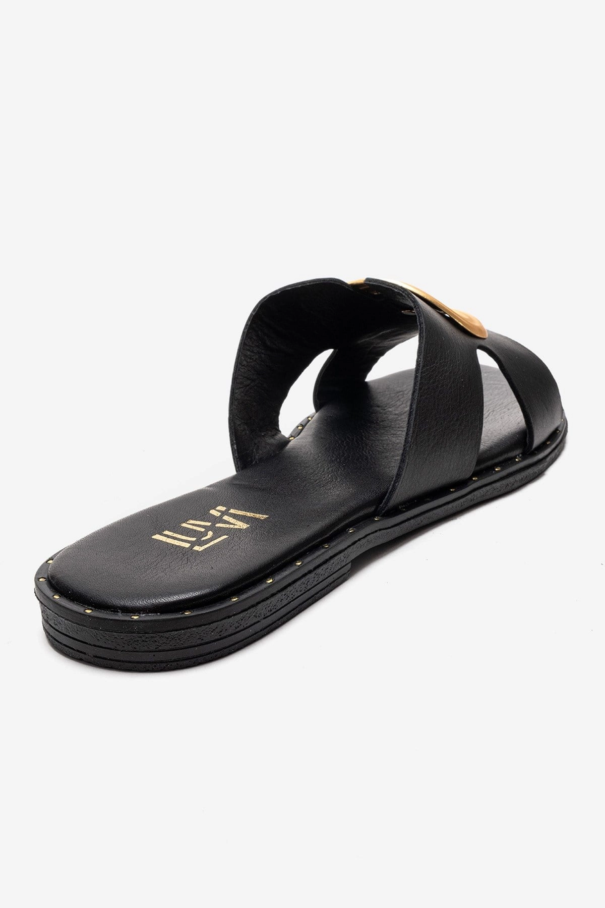 Forever & Always Womens Nolita Leather Slide Sandals