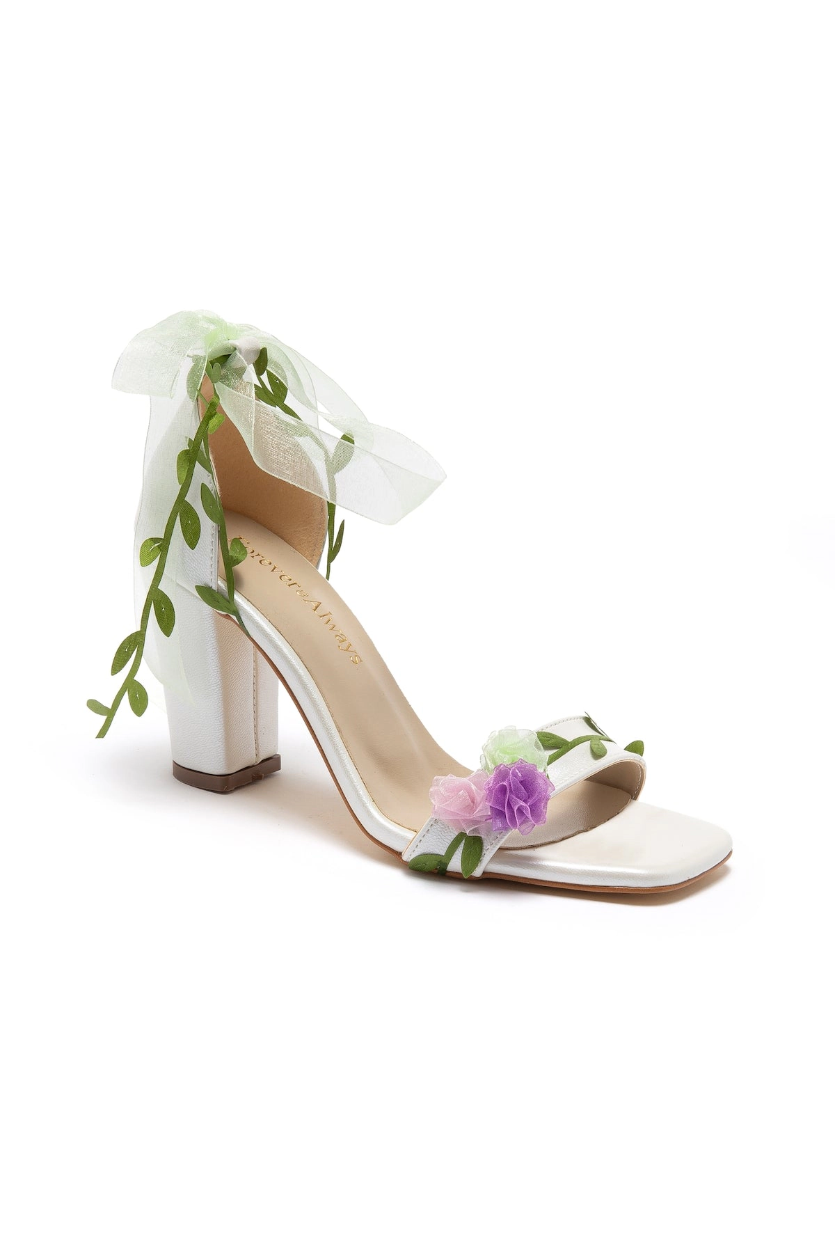 Forever & Always Womens Blosse Floral Bridal Heels