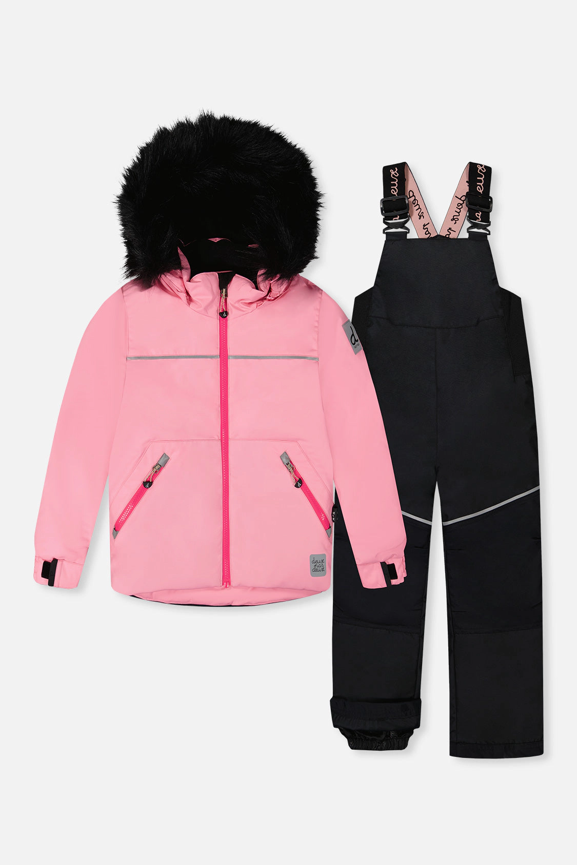 Deux par Girls Two Piece Discover Snowsuit with Hooded Jacket and Snow Pants