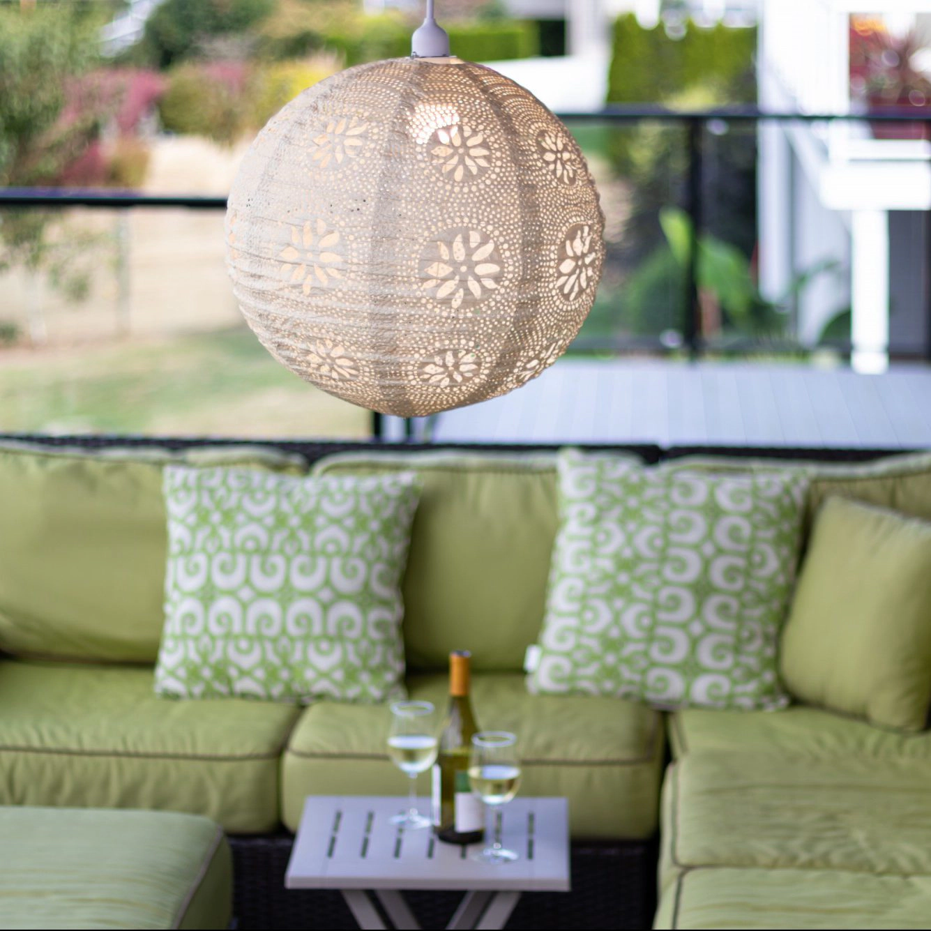 Allsop Home & Garden Soji Stella Nova Boho 18 Indoor Outdoor Pendant Lamp 120V