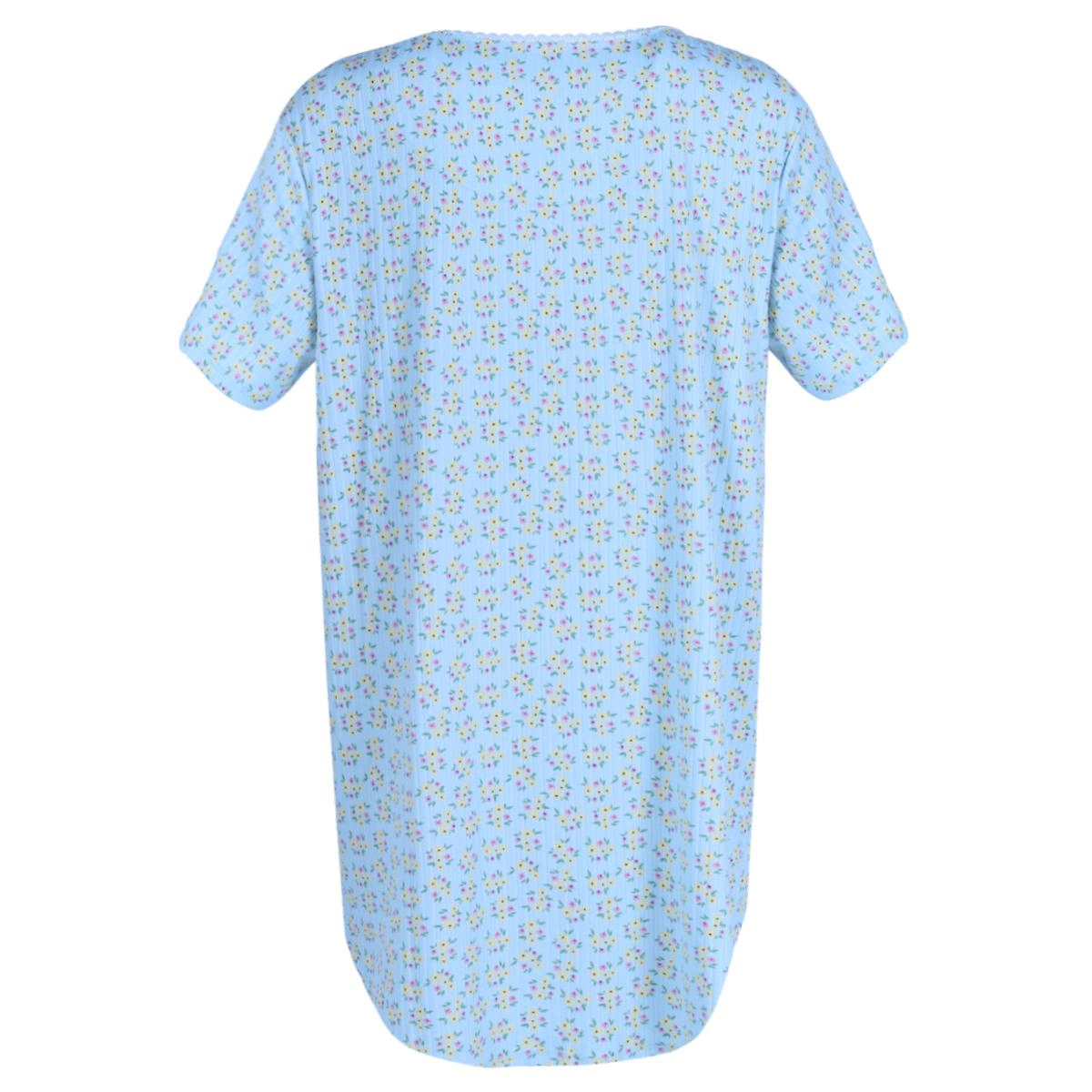 PJ Couture Women's Short Sleeve Ribbed Sleep Shirt
