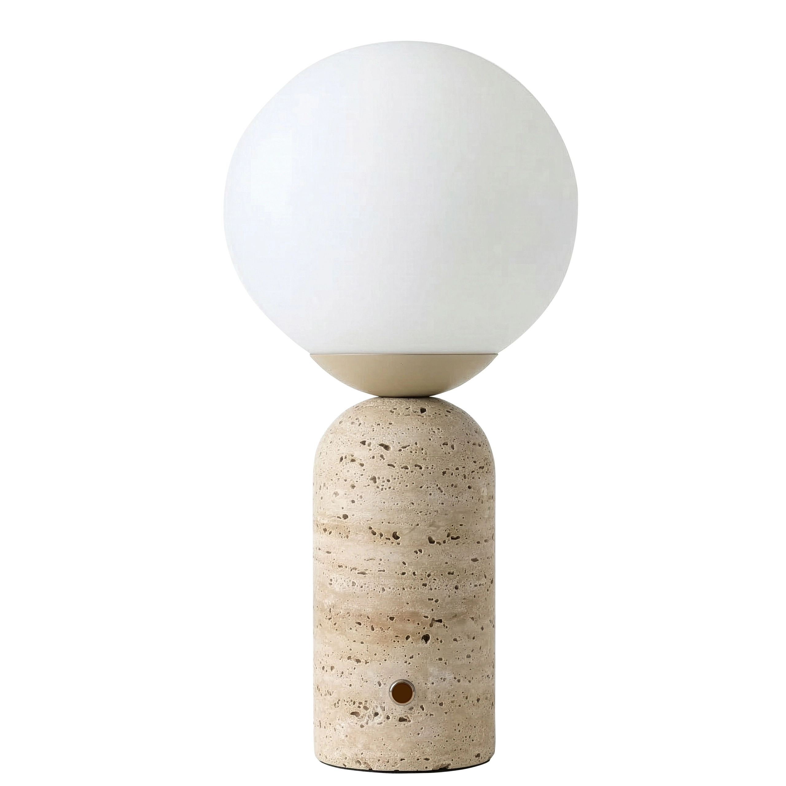 Brightech Mila Tall Glass Marble Table Lamp