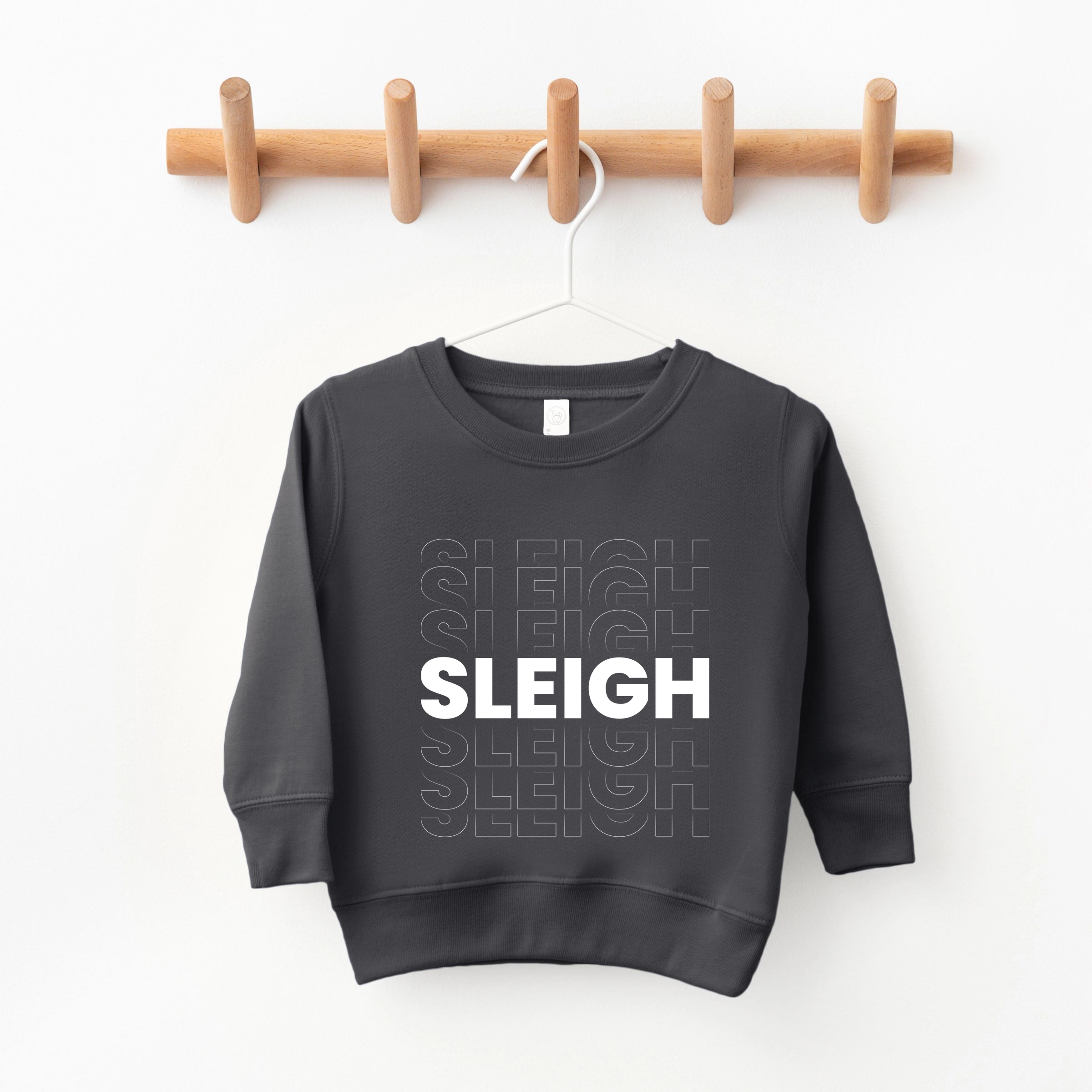 The Juniper Shop - Toddler Graphic Sweatshirt Sleigh Bold Stacked