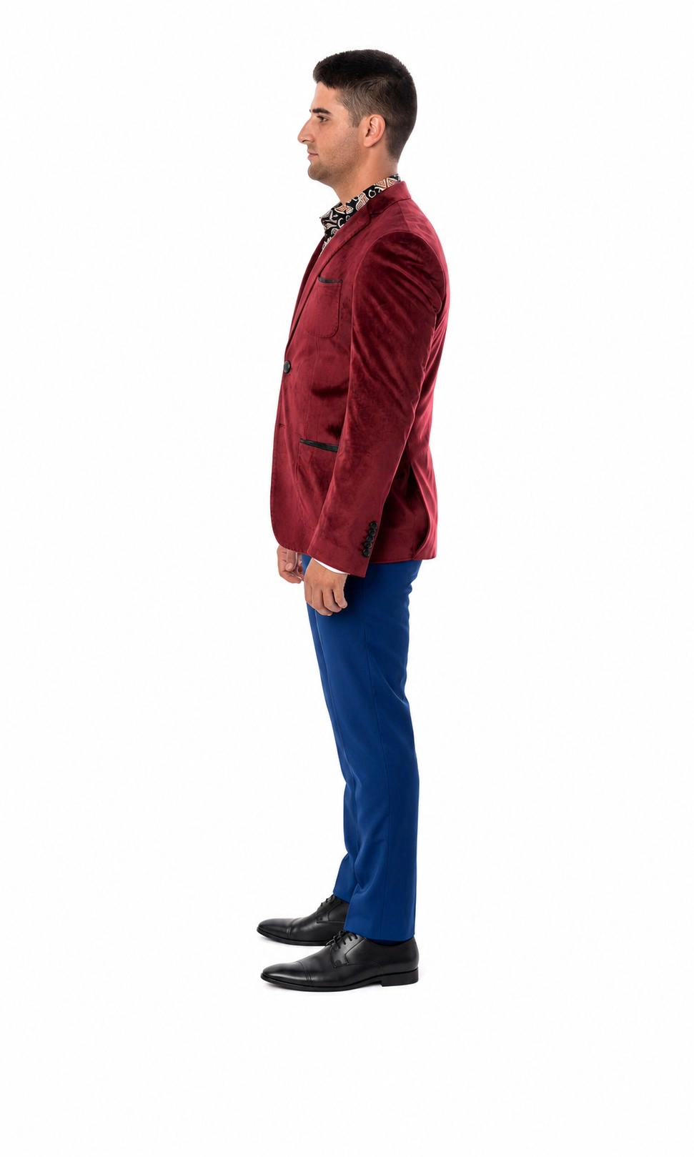 Elie Balleh Men's Slim Fit Velvet Sportcoat