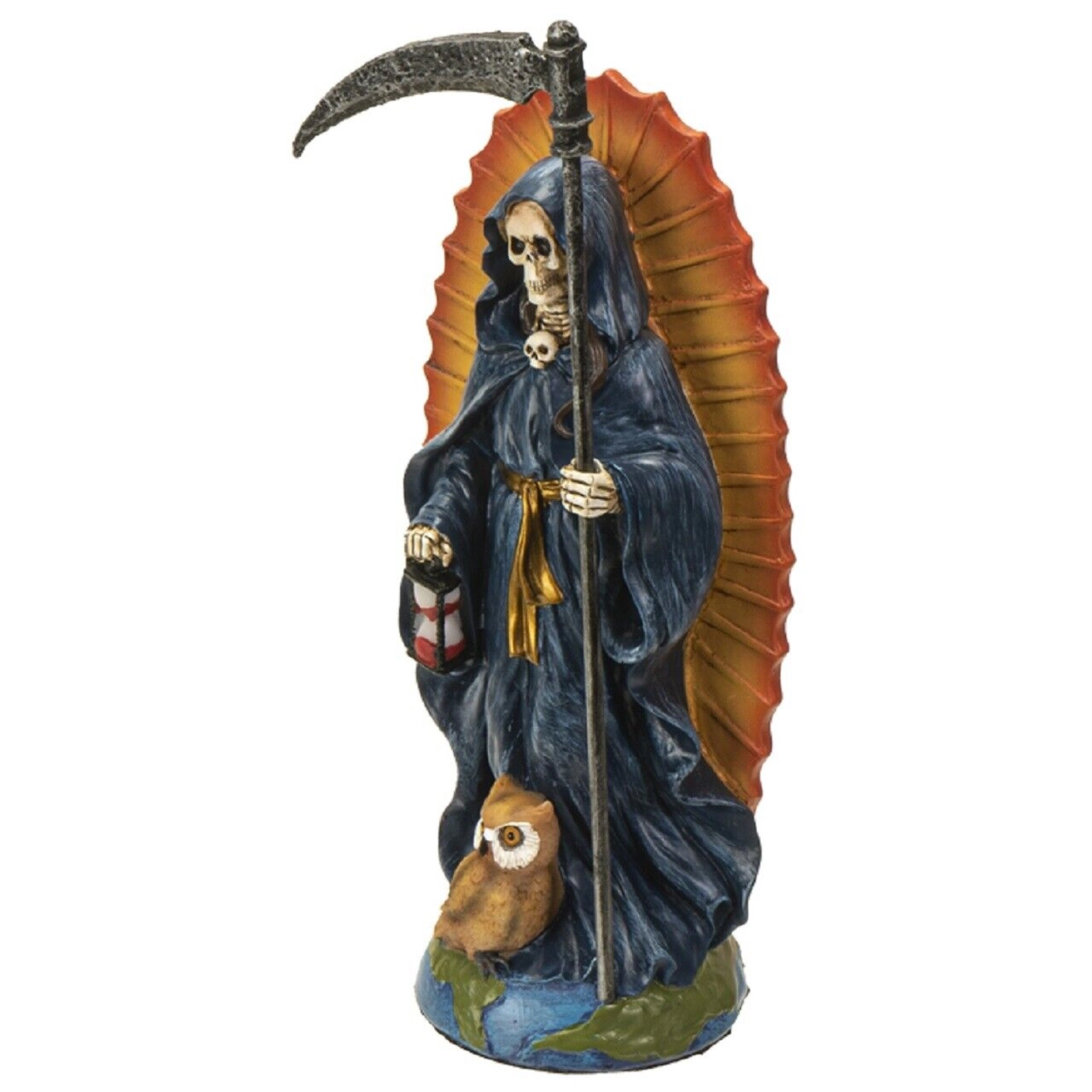Pacific Giftware Santa Muerte Blue Gown Figurine Death 7 Inch