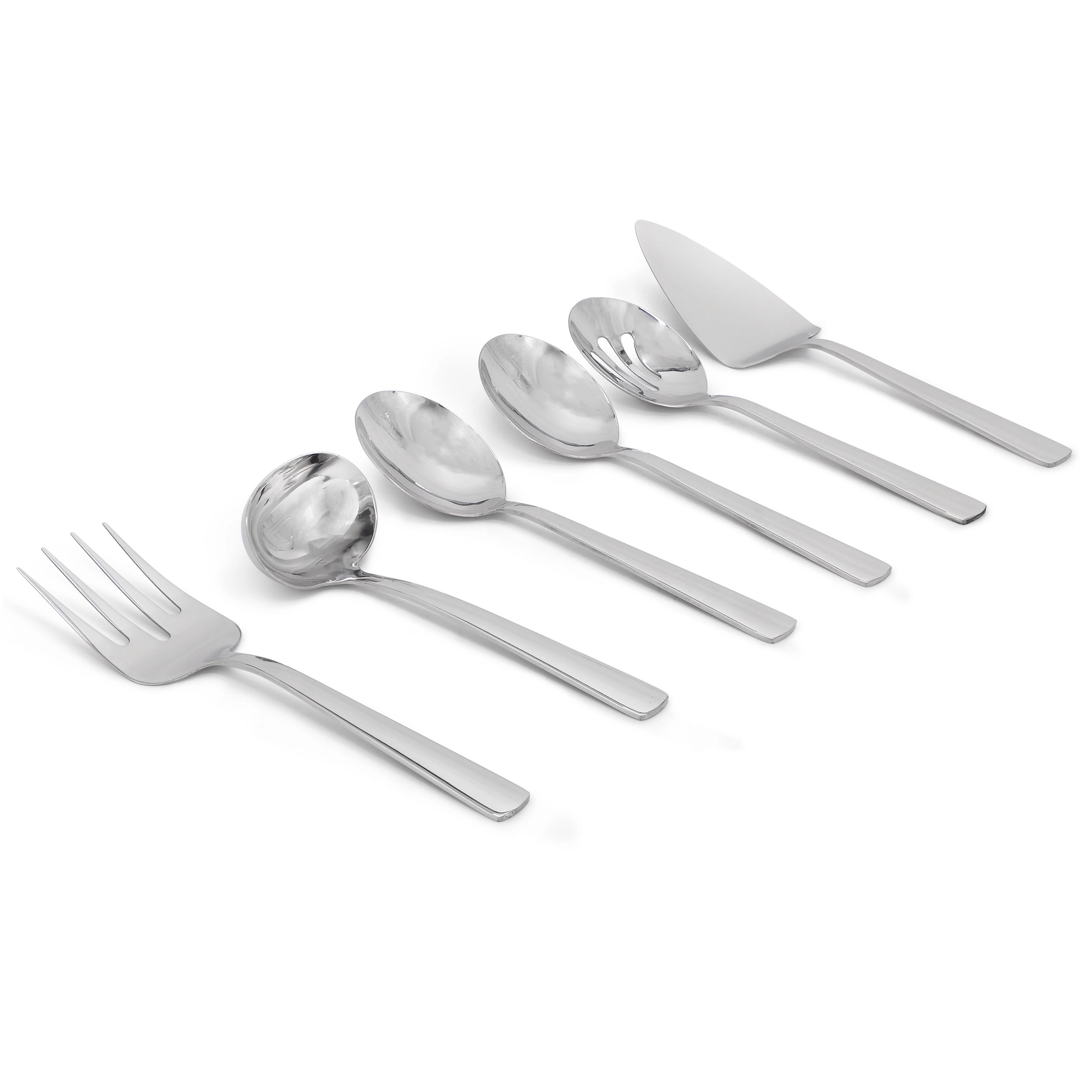 Oster Eastleigh 6 Piece Stainless Steel Hostess Set with Mirror Polish Finish