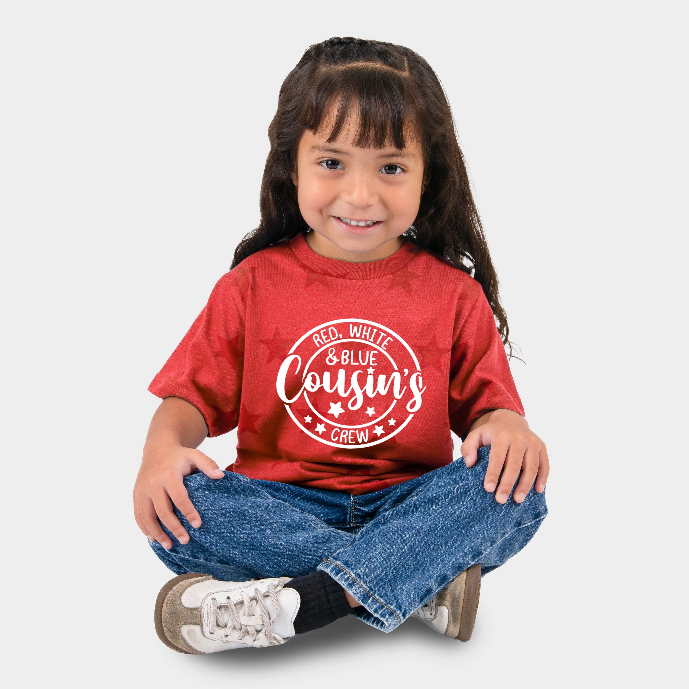 The Juniper Shop - Red White And Blue Cousin's Crew Toddler Short Sleeve Star Tee