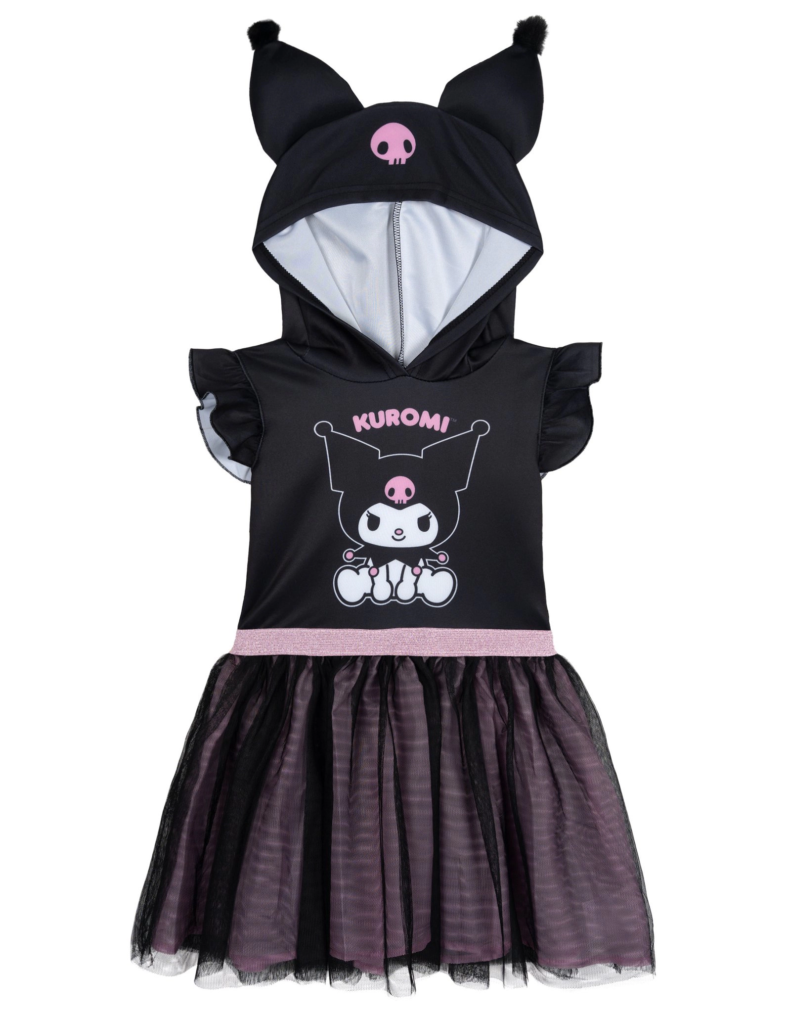 Hello Kitty Girls' Cosplay Hooded Tutu Dress