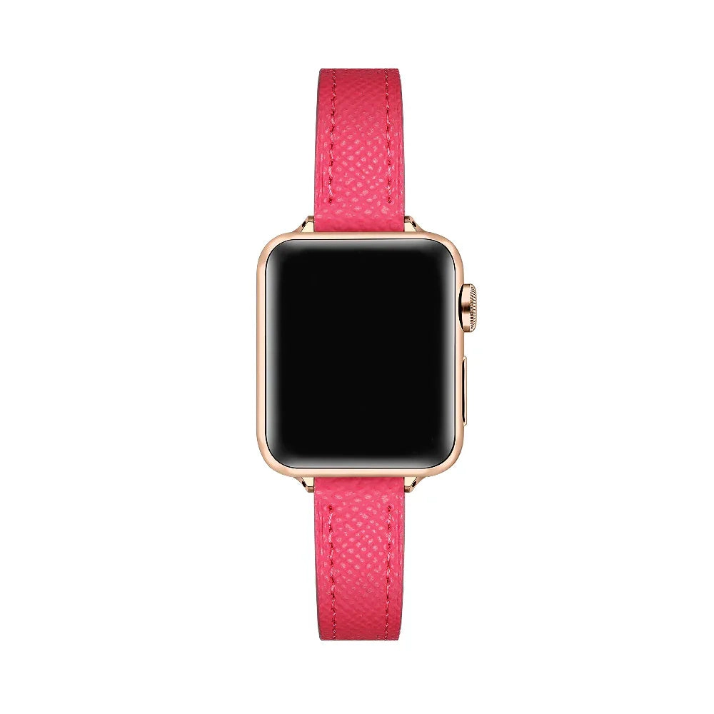 Posh Tech Womens Cleo Skinny Leather Band for Apple Watch