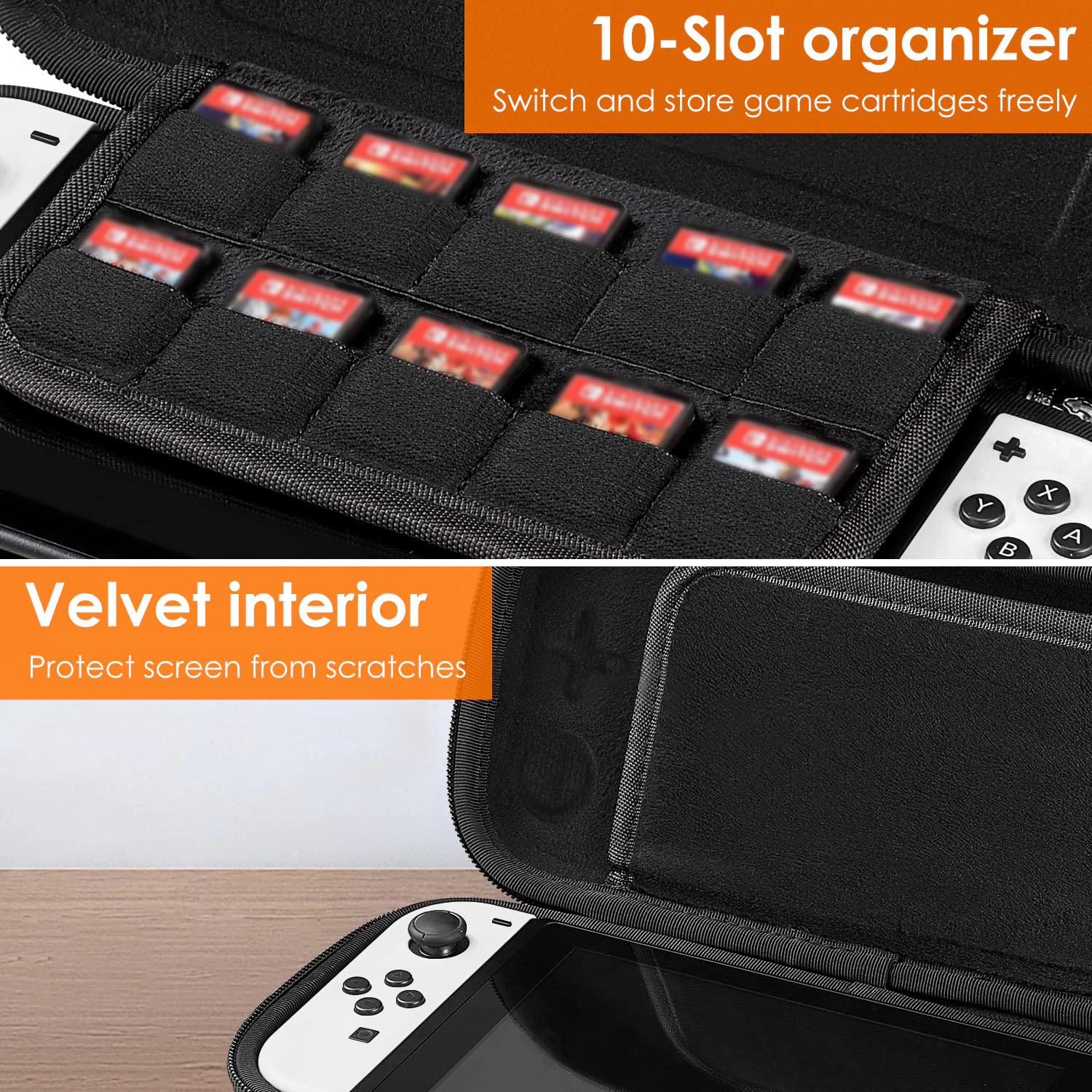 GBruno EVA Hard Shell Nintendo Switch Carrying Case