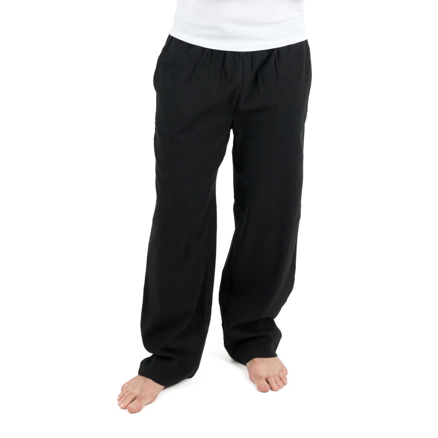 Leveret Men's Solid Flannel Pants