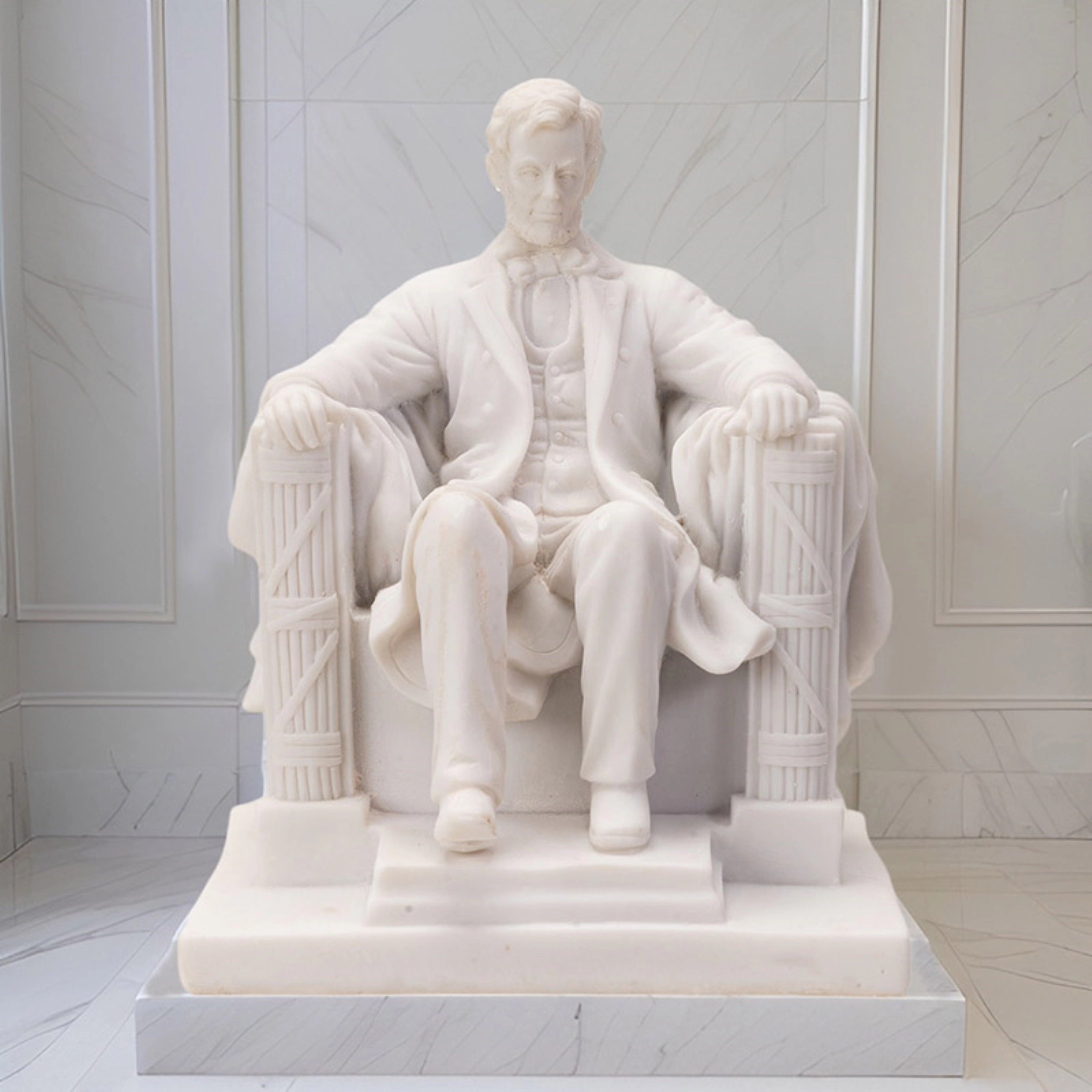 Pacific Giftware Abraham Lincoln National Memorial Replica Statue Figurine 5 inch