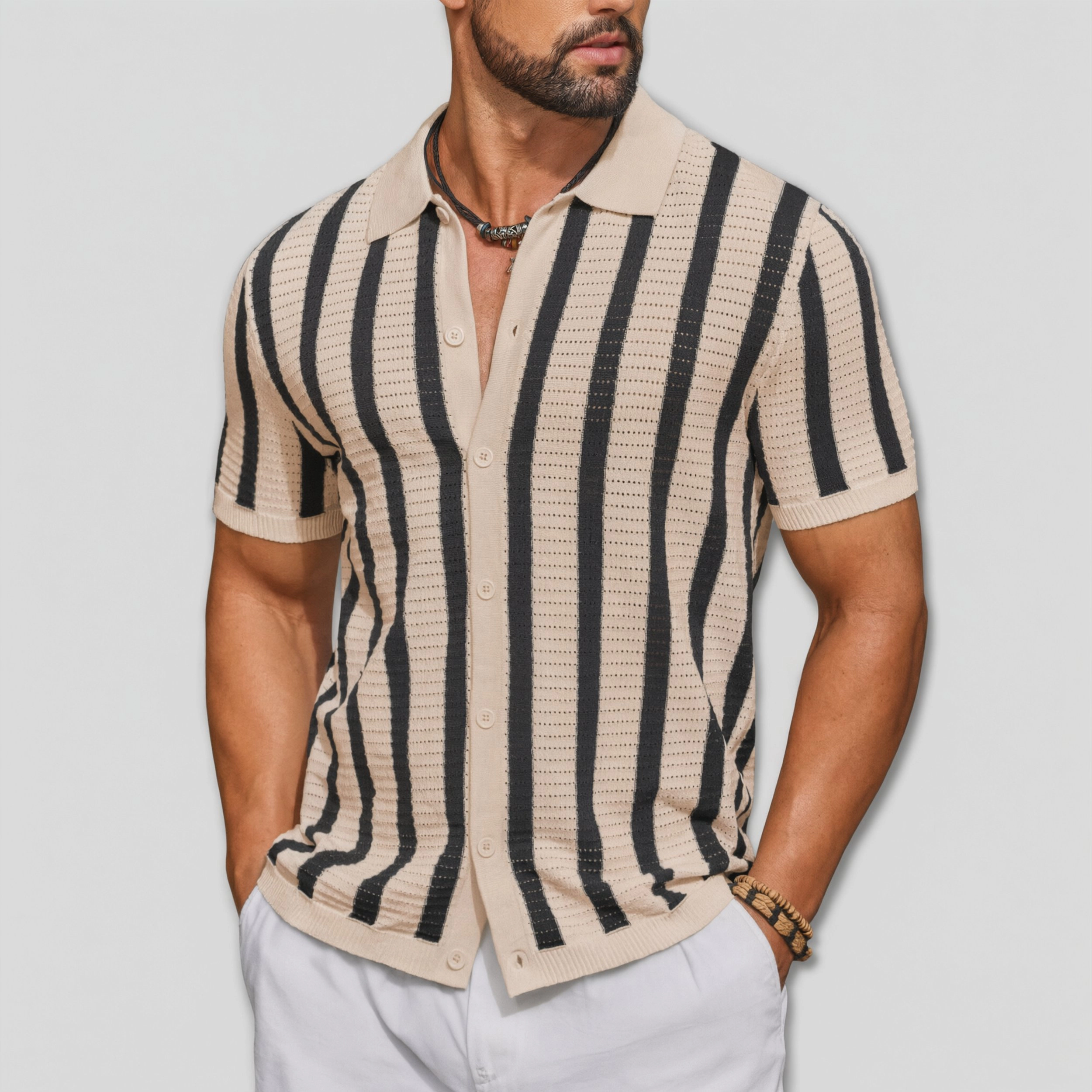 COOFANDY Men's Regular Fit Short Sleeve Knit Polo Shirt