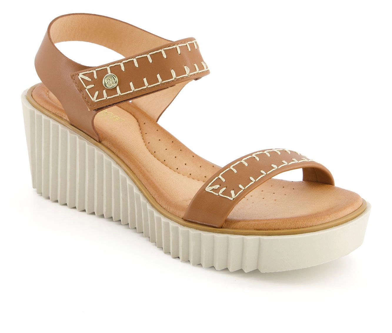 Andrea Womens Wedge Sandals Ez Closure