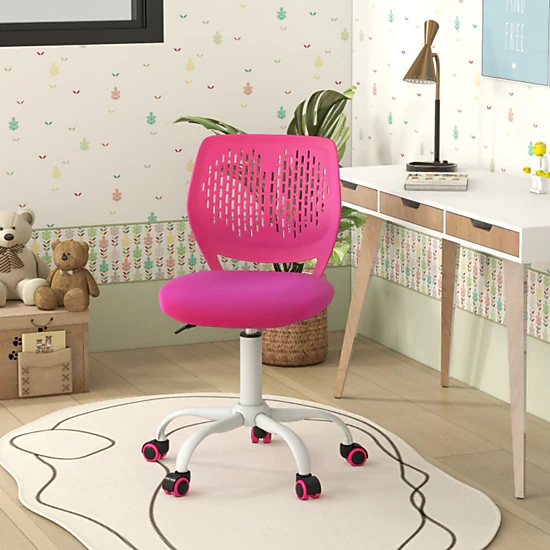 SlickBlue Children Swivel Task Chair with Rolling Casters and Seat