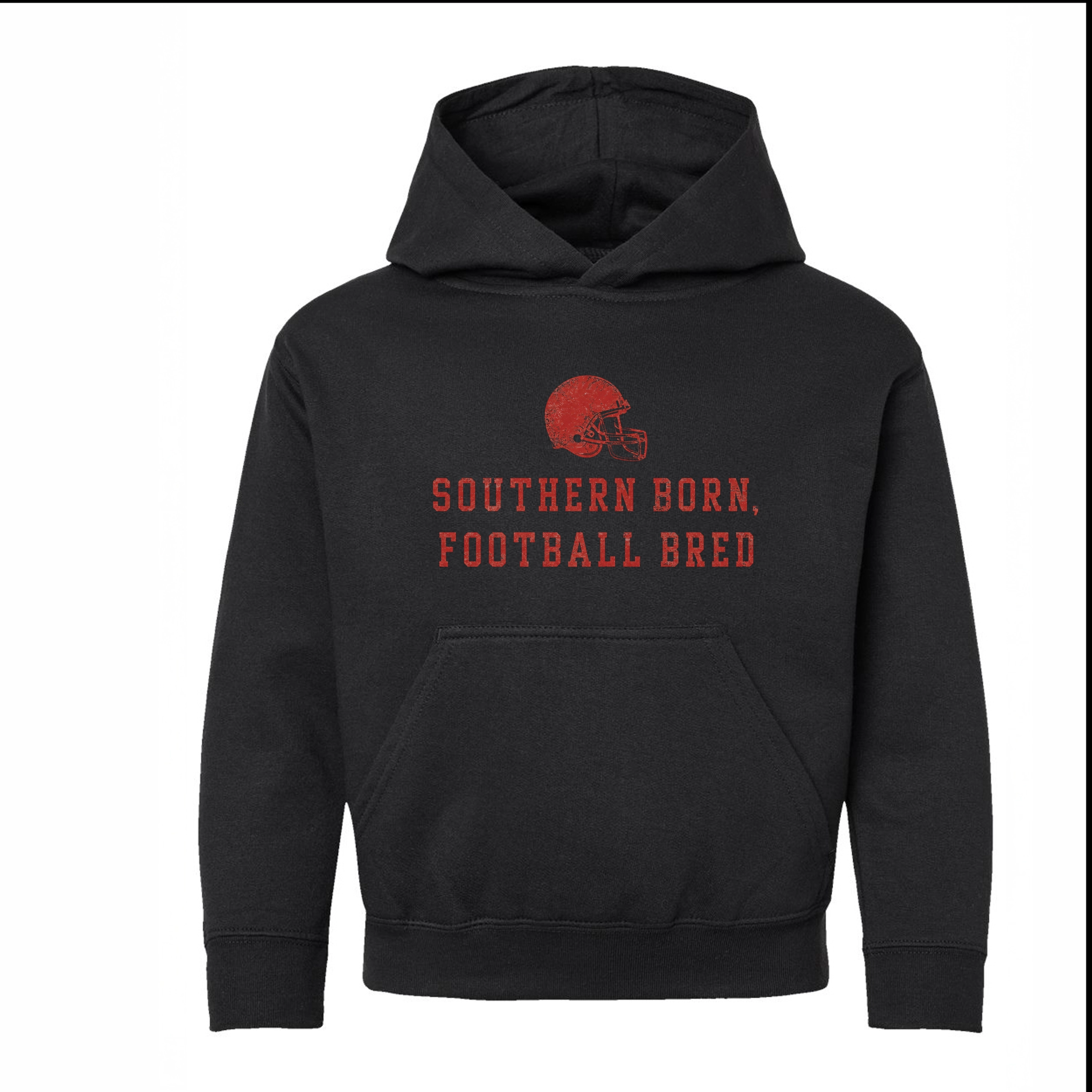 The Juniper Shop - Youth Graphic Hoodie Southern Born Football Bred Helmet