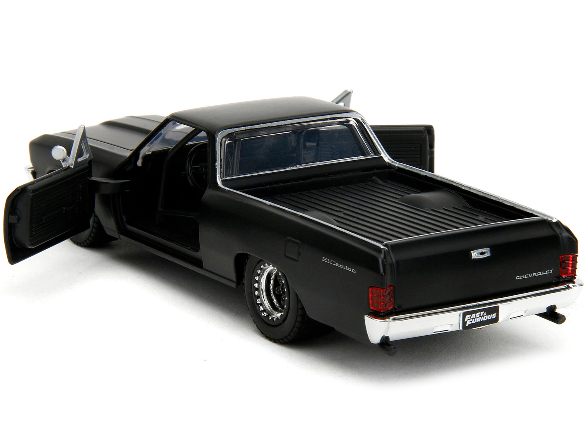 Jada 1967 Chevrolet El Camino Matt Black "Fast & Furious" Series 1/32 Diecast Model Car by Jada