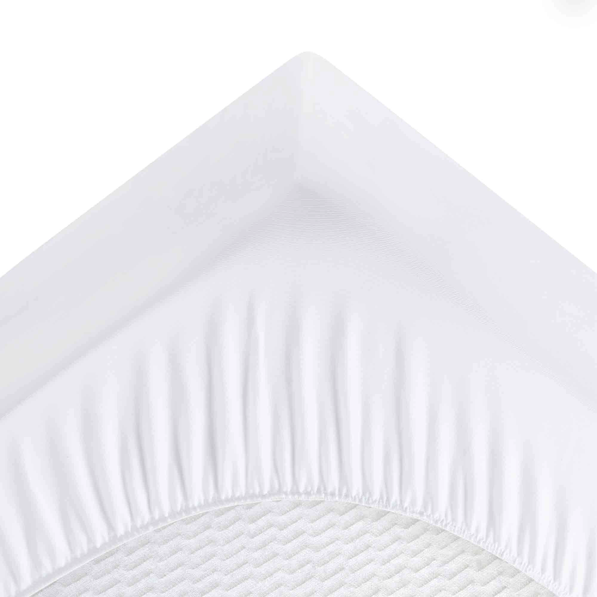 PEACE NEST Cooling Waterproof Mattress Pad with Deep Pocket Fitted Skirt Cloud Quilt