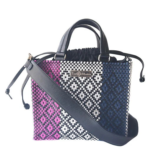 Tin Marin Bloom Woven Crossbody Drawstring Bag