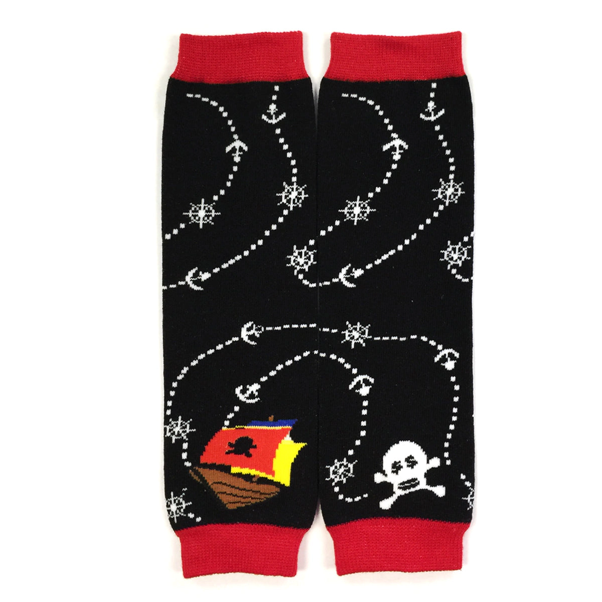 Wrapables Boys Pirates Baby Leg Warmers