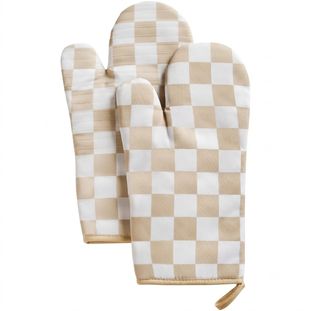 Toynee Starks Unisex Checkered Heat Resistant Oven Mitts 1 Pair