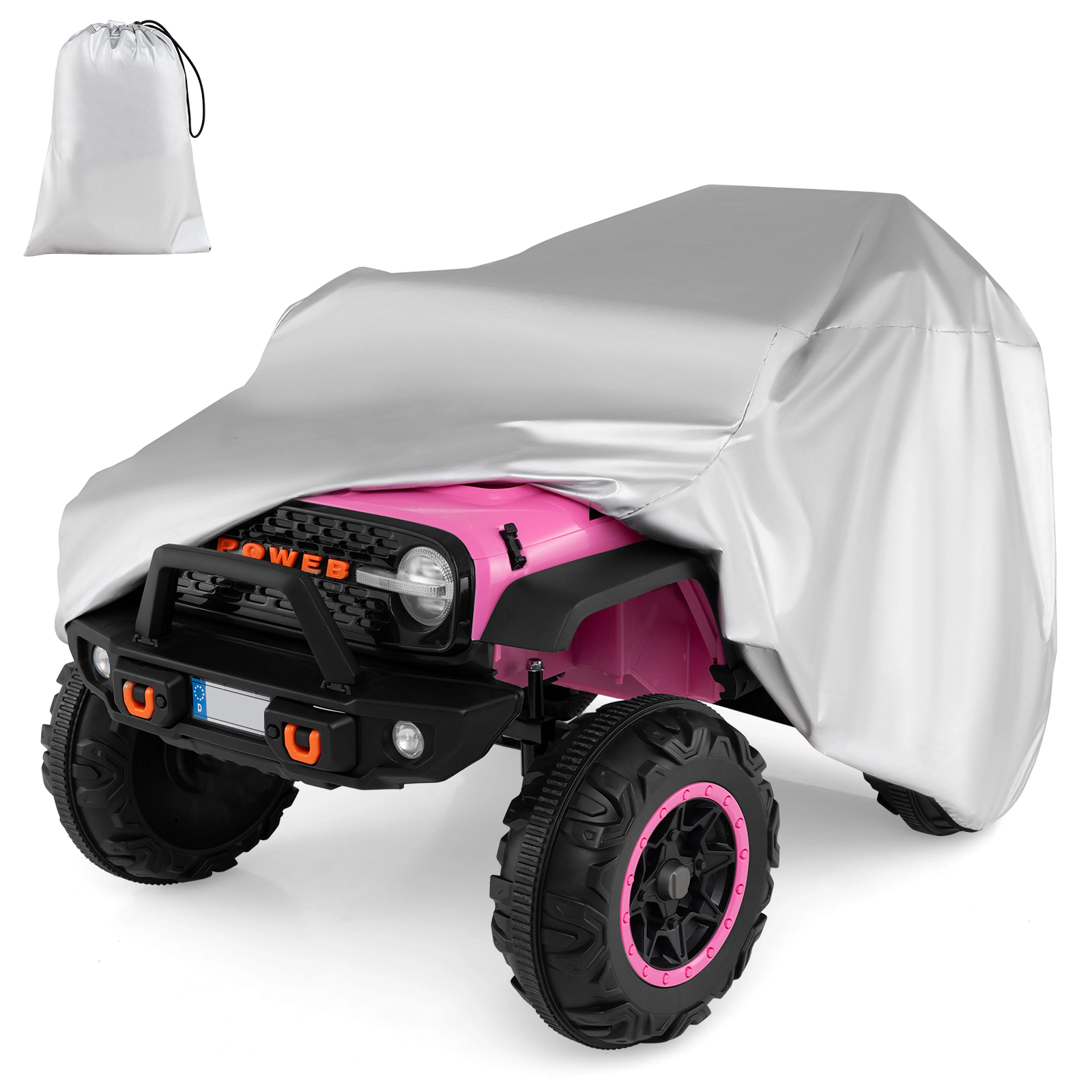 LJG (Only Cover) Kids Car Cover for Power Ride-on Toy Car with Storage Bag