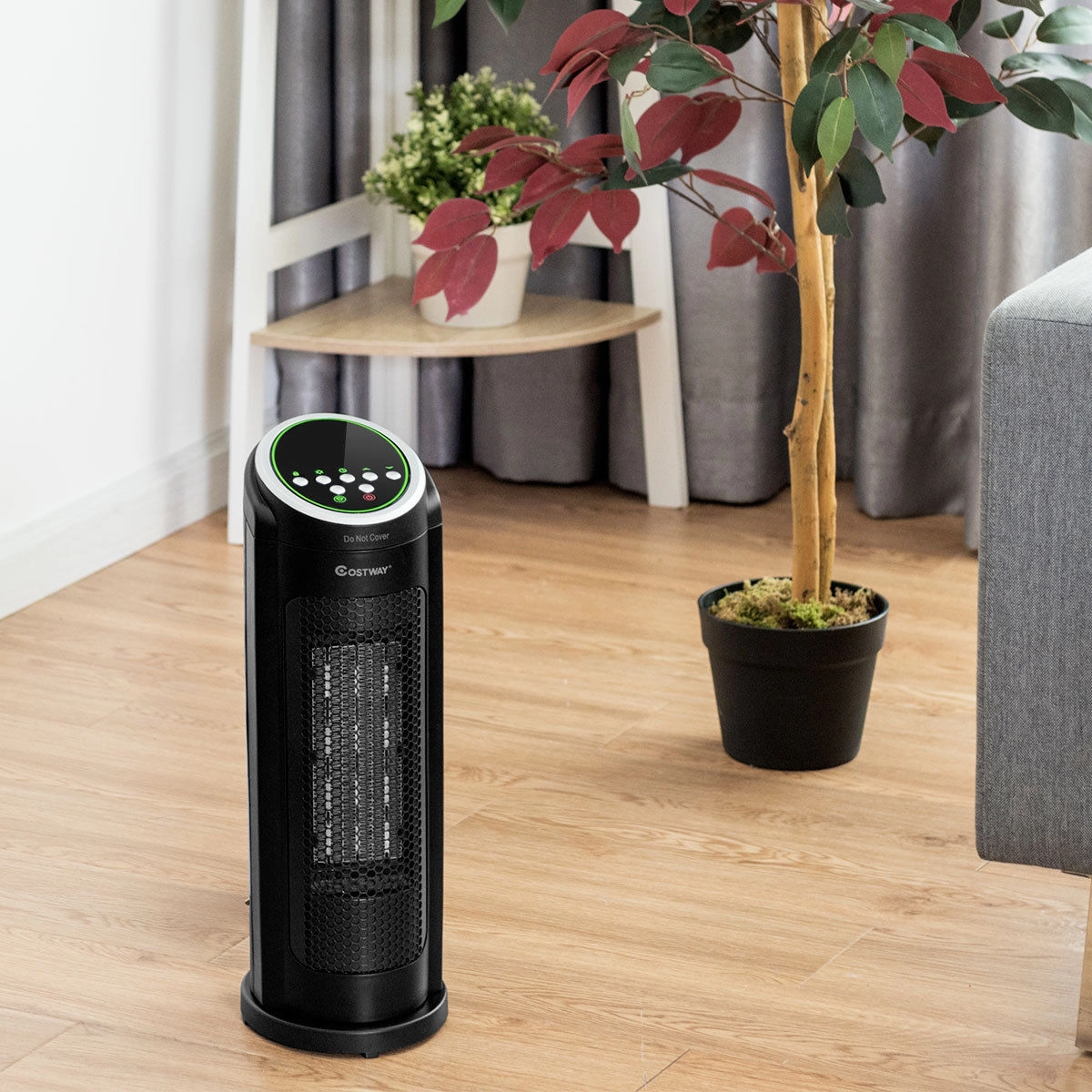 SlickBlue 1500W Ceramic Space Heater with Remote Control and Timer