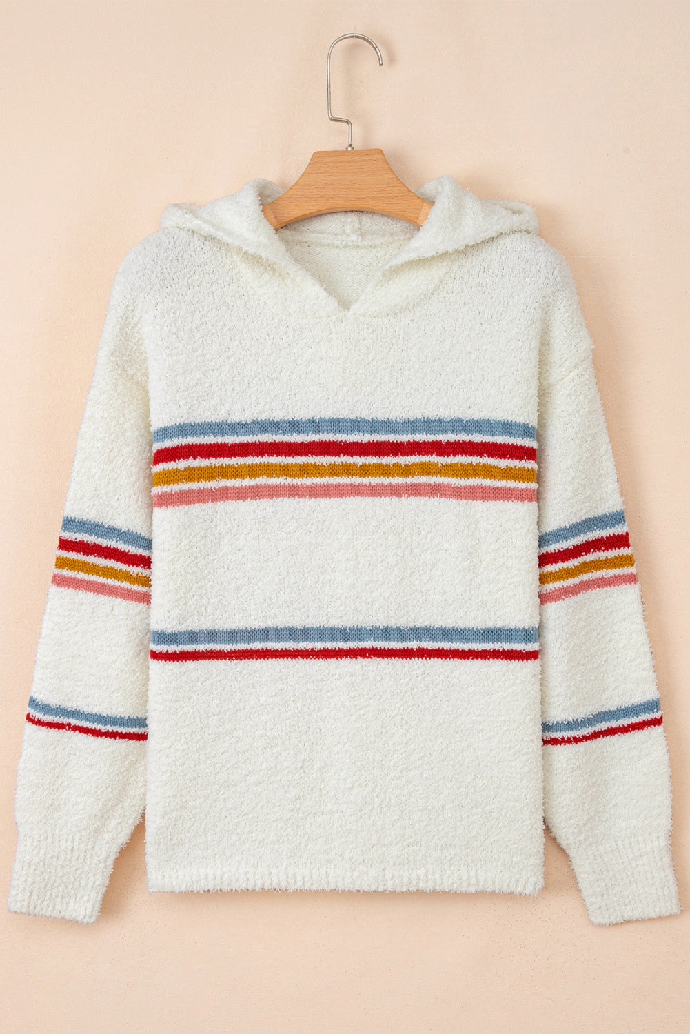 Threaded Pear Women's Lumikara accent Hooded Popcorn Sweater