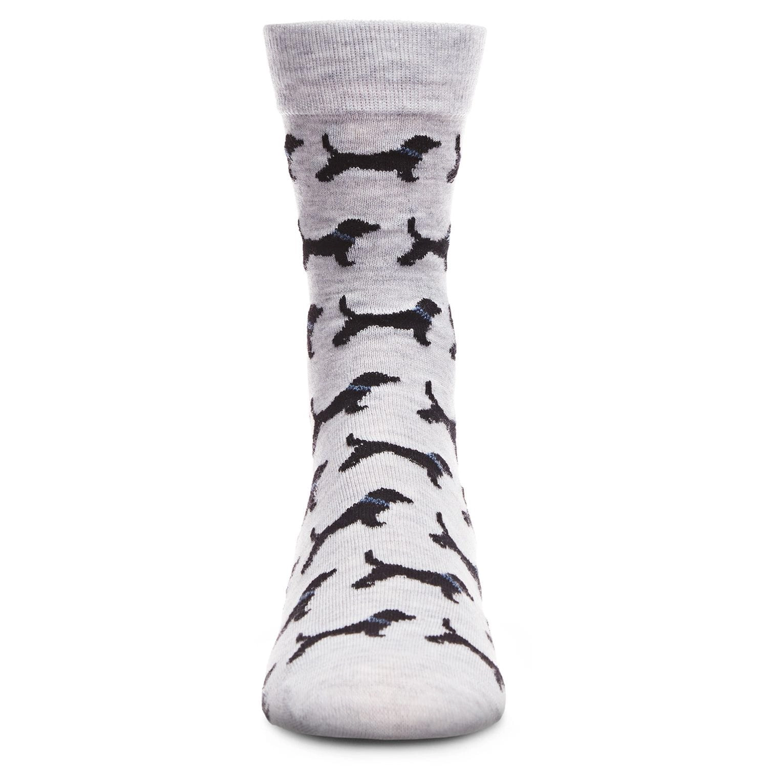 MeMoi Men's Black Labrador Retriever Luxuriously Soft Cashmere Crew Socks