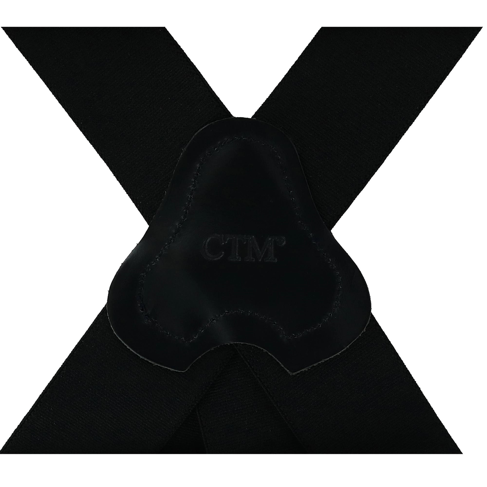 CTM Men's Elastic Button-End 2 Inch Fireman Suspenders