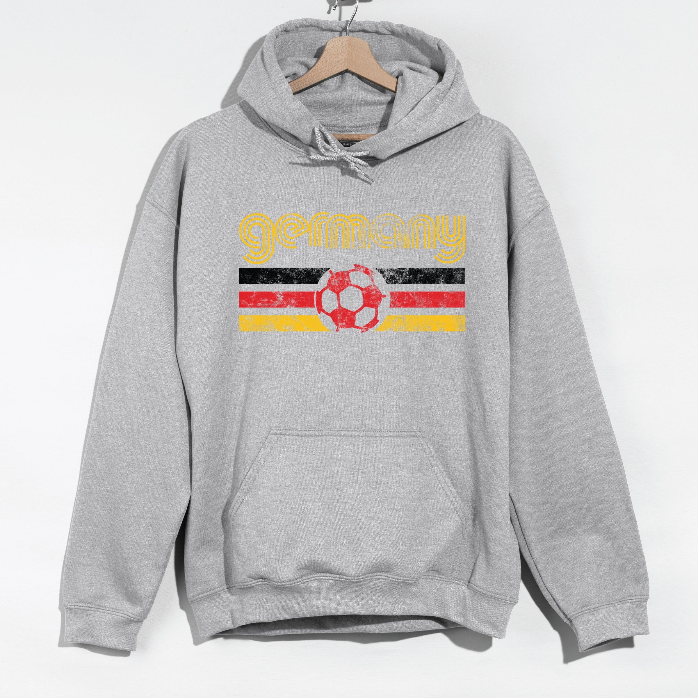 Simply Sage Market - Men's Graphic Hoodie Germany Soccer Flag