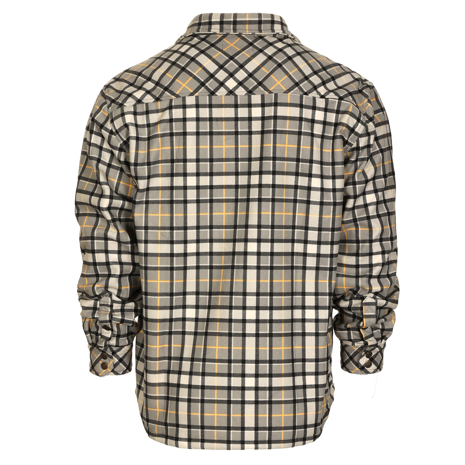 Gioberti Men's Checkered Flannel Jacket With Sherpa Underlining