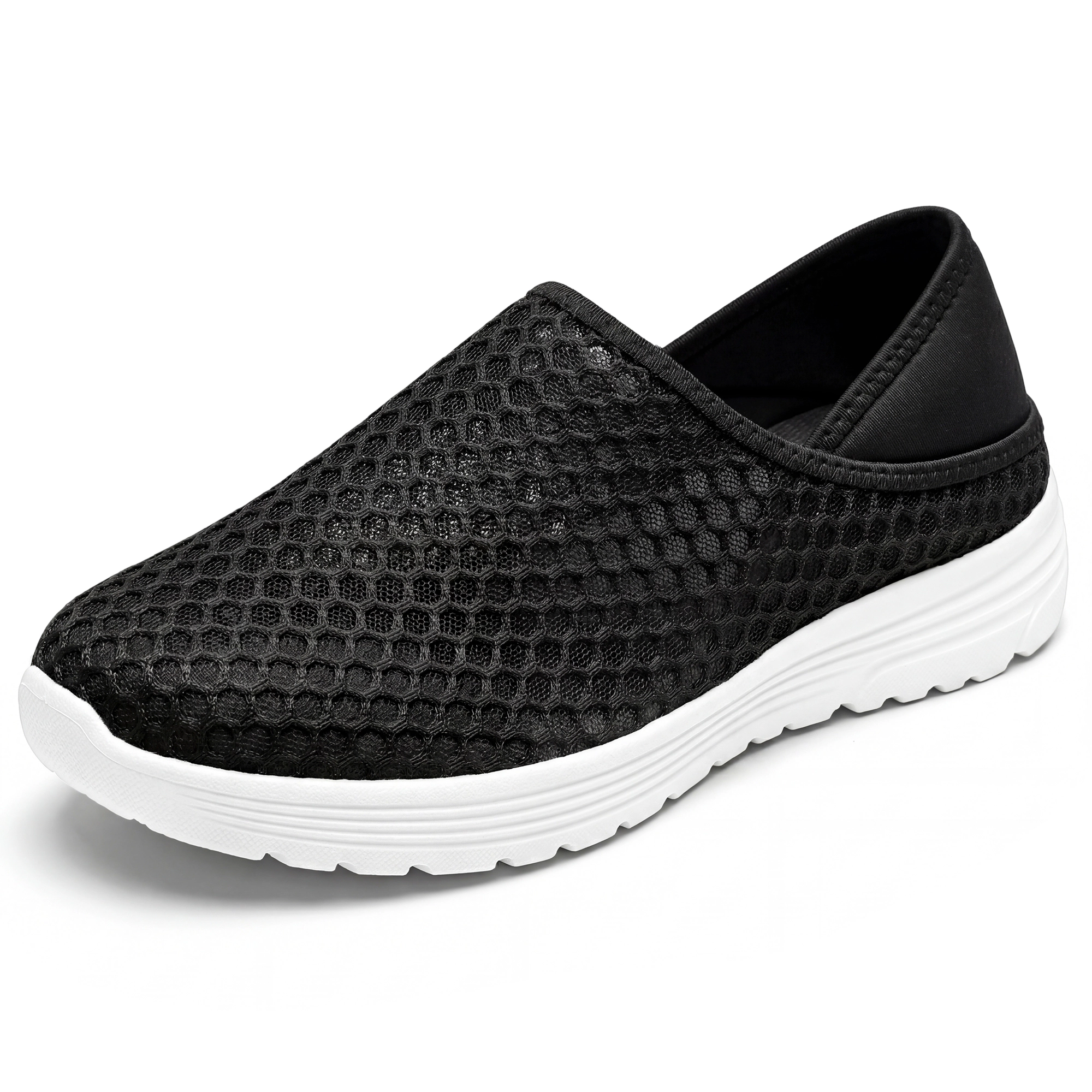 BLISSFUL STEP Women's Casual Two Ways Lightweight Breathable Unisex Slip-on Shoes