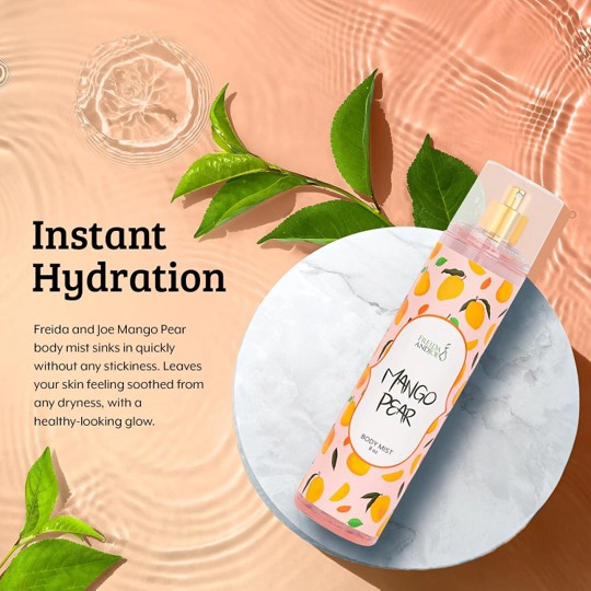 Freida & Joe Mango Pear Fine Fragrance Body Mist In 8oz Spray Bottle