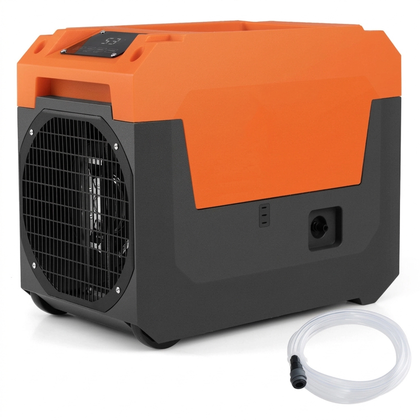 SUGIFT 140-Pint Commercial Dehumidifier with Pump and 16.5-ft Drain Hose for 1800 Sq Ft Spaces Orange