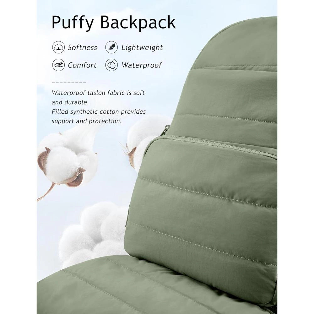 Clear Skye Unisex Grey Sage Water-Resistant Travel Backpack