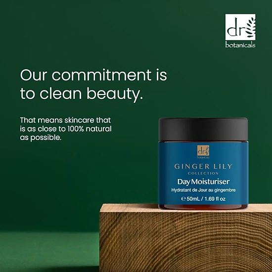 Dr Botanicals Gingerlily Day Moisturiser 50ml - Hydrating Brightening Day Cream