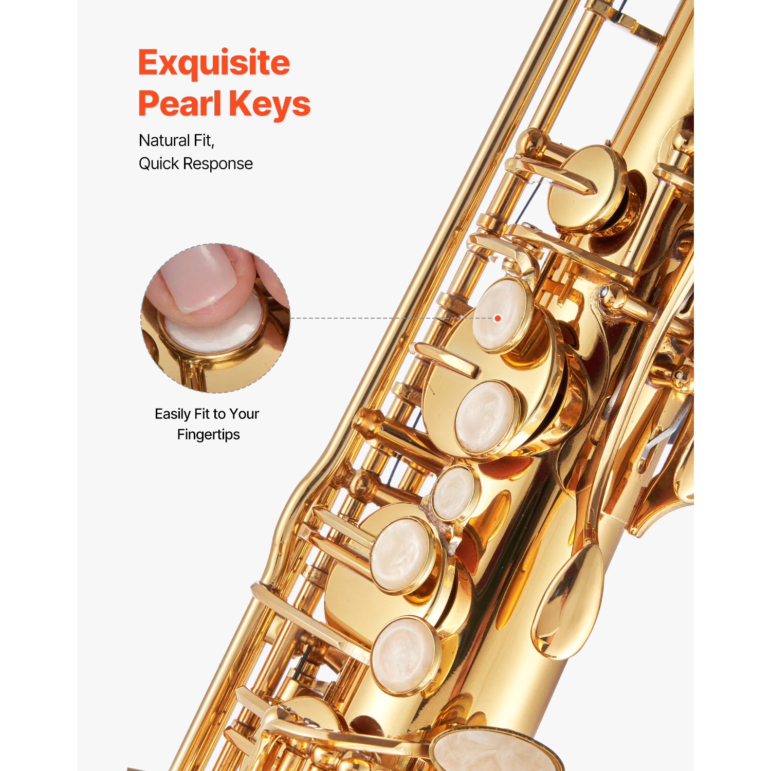 HONGGE Beginner Saxophone Kit with Carrying Case, Mouthpiece, Straps, Cleaning Cloth, Gloves, Neck Strap, 23 Keys