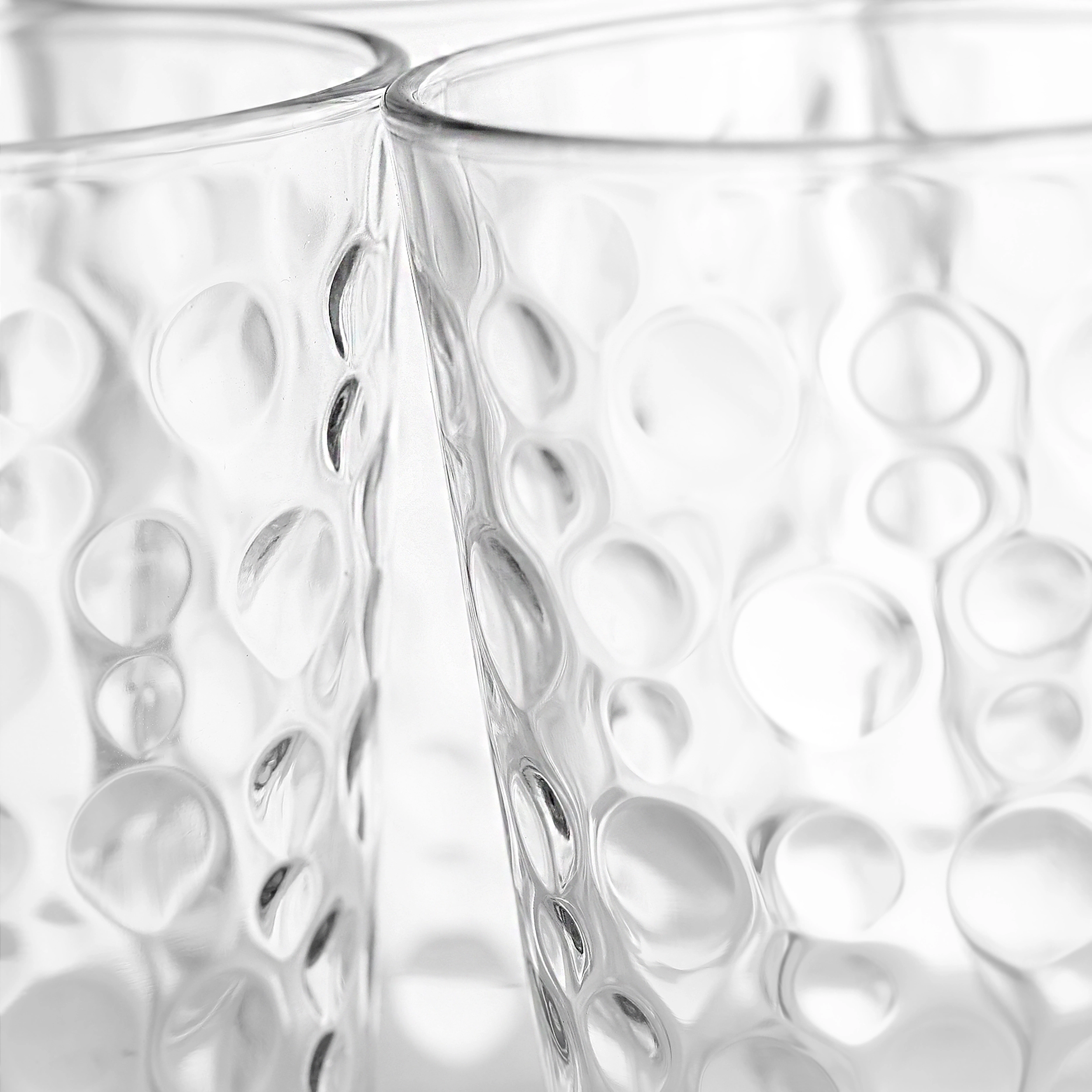 Gibson Home 4 Piece 13.5 Ounce Bubble Double Old-Fashioned Glassware Set