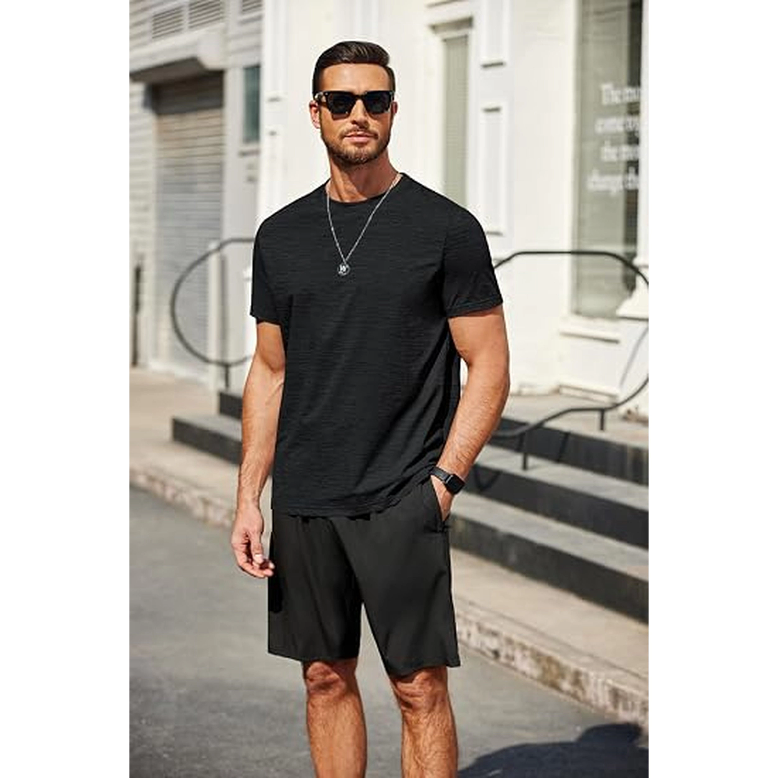 COOFANDY Men's Regular Fit Crew Neck Short Sleeve T-Shirt