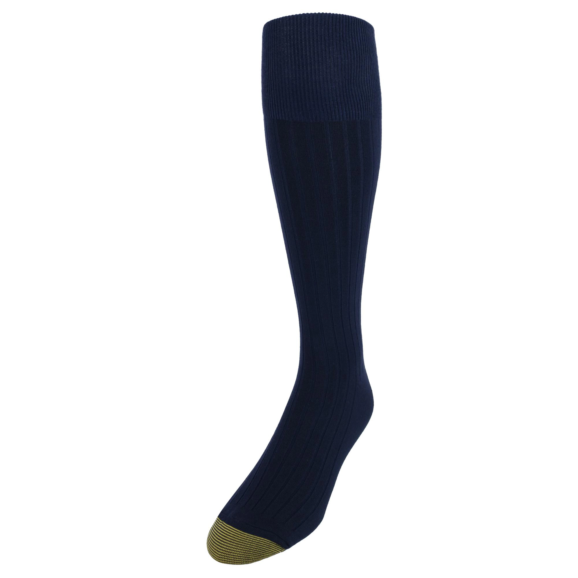 Gold Toe Men's Over the Calf Moisture Control Fashion Socks (Pack of 3)
