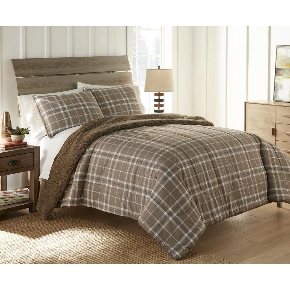 Shavel Home Products Micro Flannel Reverse to Comforter Set