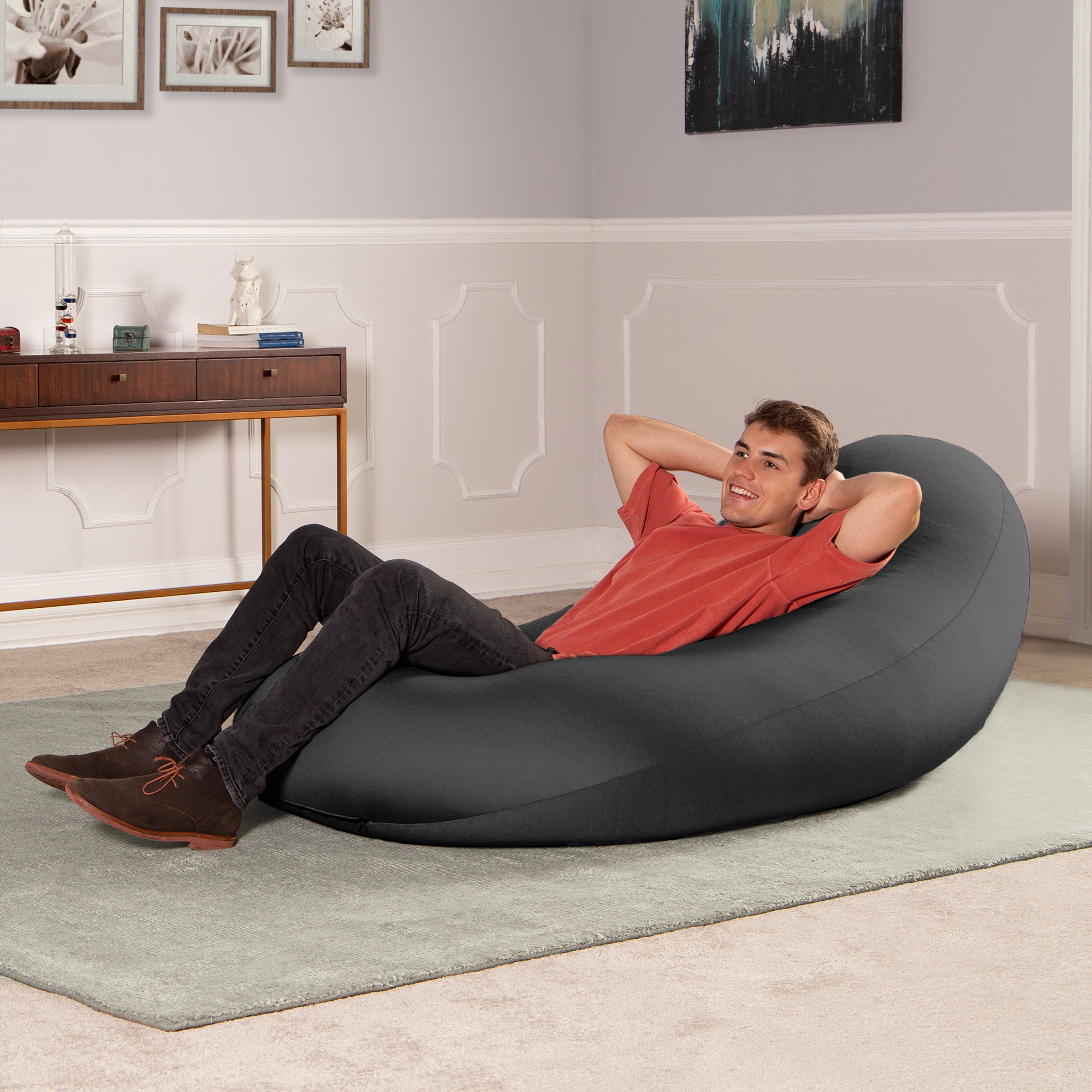 Jaxx Nimbus Therapeutic Sensory Bean Bag Chair – Cloud-Like Adjustable Body Pod Design for Ergonomic Relief and Comfort