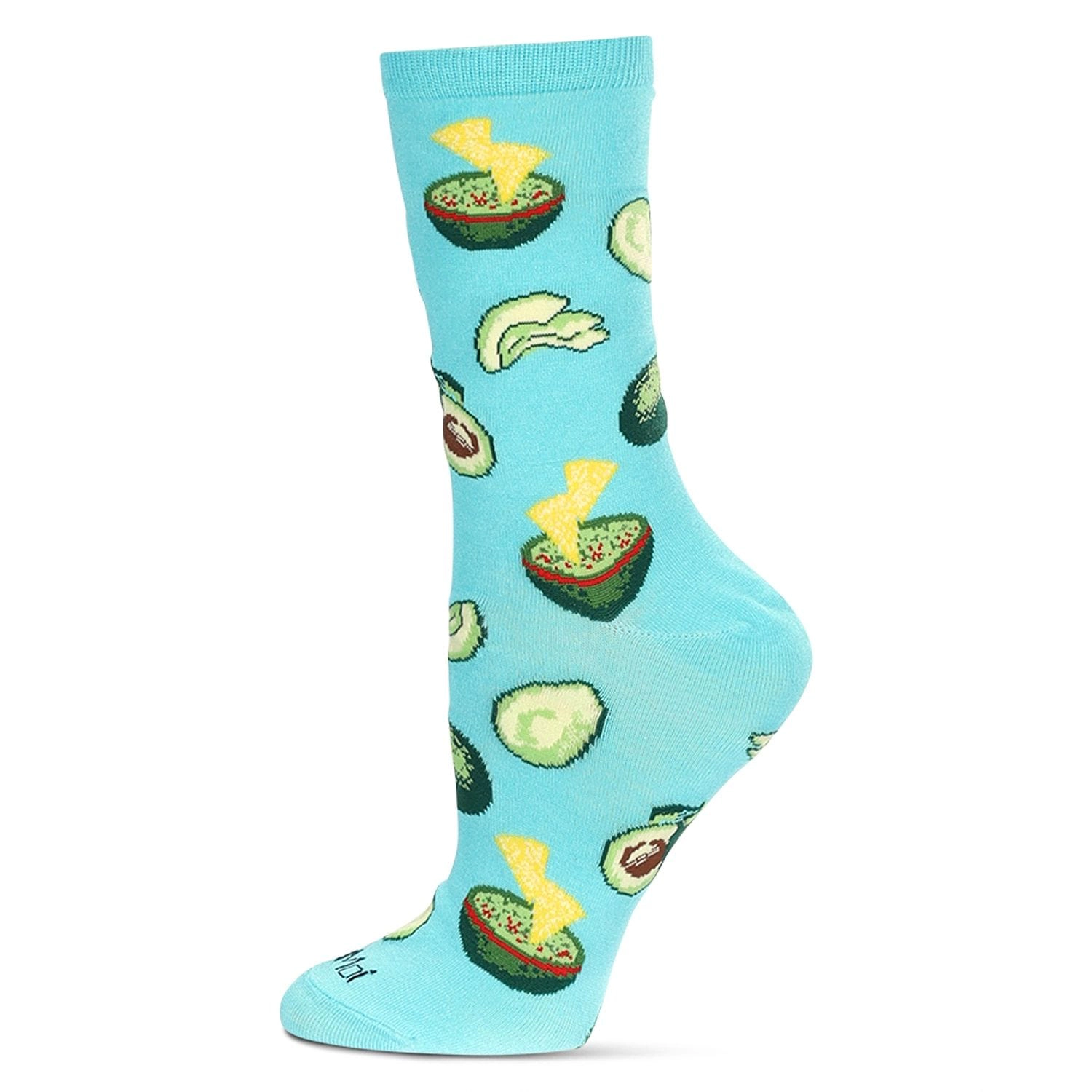 MeMoi Women's Avocado Bamboo Crew Socks
