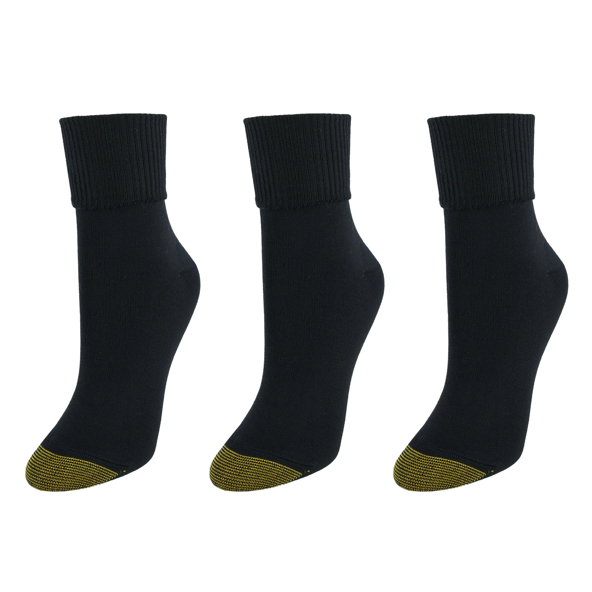 Gold Toe Women's Providence Turn Cuff Socks (3 Pair Pack)